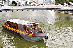 Boat on Singapore River