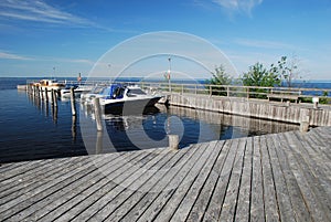Boat station in Manamansalo island, Finland
