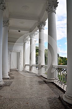 The boat station. Ukraine.