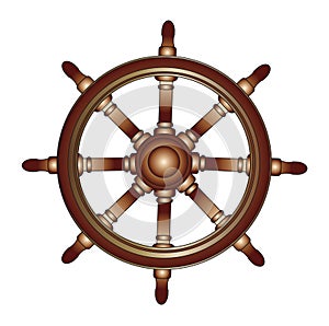 Boat steering wheel