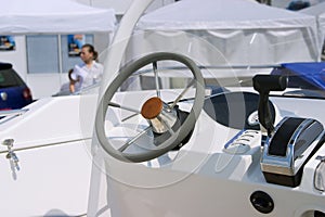 Boat steering wheel