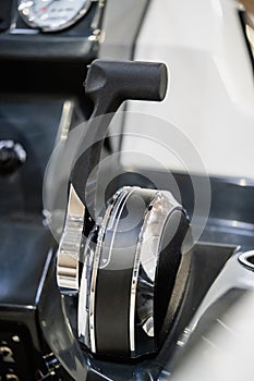 Boat throttle lever