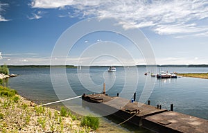 Boat tour on water reservoir Oravska priehrada - Slovakia