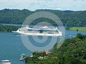 Boat tourism out of the Gatun locks photo