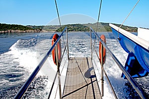 Boat trip by the coast