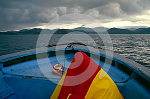 Boat trip on the Indian Ocean, Indonesia