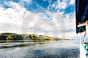 Boat trip to the islands of Komodo National Park in East Nusa Tenggara, Indonesia.