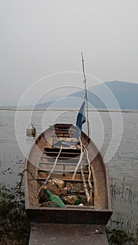 Boat in Ubolrat Reservior West side