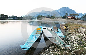 Boat in Vang Vieng