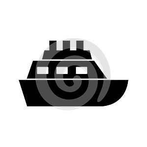 Boat vector icon which can be easily modified or edit