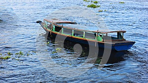 boat which is the main means of transportation for the river area