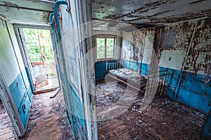 Boat in Yanov backwater, Pripyat