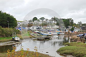 Boat yard at Welsh town