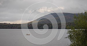 Boater with Mountain