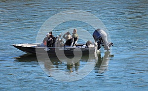 Boaters On the North Saskatchewan River