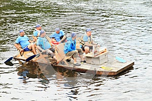 Boaters on river