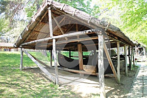 Boathouse in Dimitrie Gusti National Village Museum in Bucharest photo