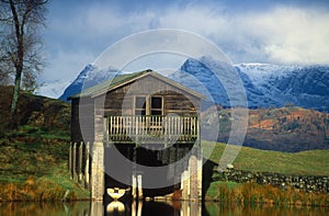 Boathouse. Lake District Cumbria UK