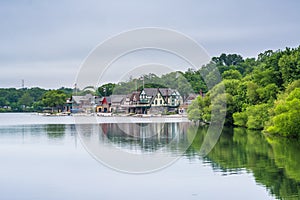 Boathouse Row, along the Schuylkill River, in Philadelphia, Pennsylvania photo