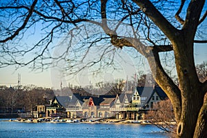 Boathouse Row by night