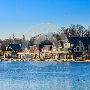 Boathouse Row by night