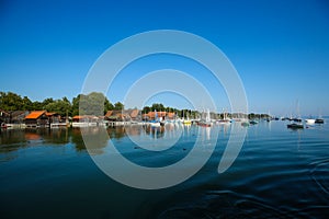 Boathouses on Ammersee, Bavaria