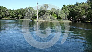 Boating on the crystal river