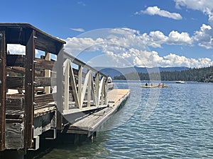 Boating in Emerald Bay on South Lake Tahoe in California