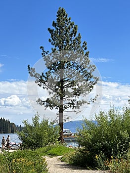 Boating in Emerald Bay on South Lake Tahoe in California