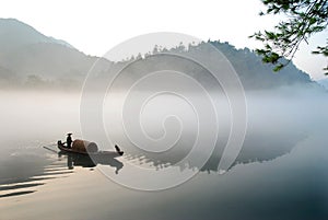 Boating in the fog