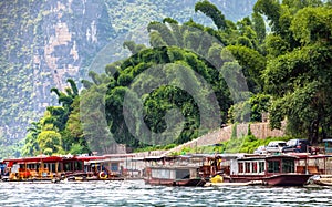 Boating in Guilin river