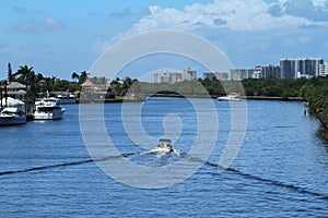 Boating on the Intracoastal off of Sunrise Boulevard