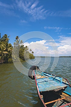 Boating at Kollam, Kerala, India. photo