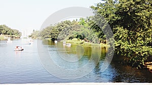 Boating lake in Borivali morning picture