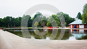 The boating Lake at Markeaton Park, Derby,