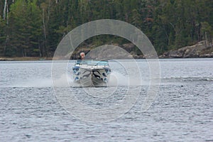 Boating on Lake of the Woods