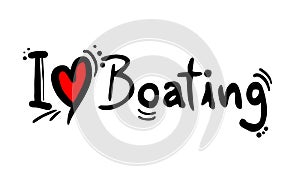 Boating love message
