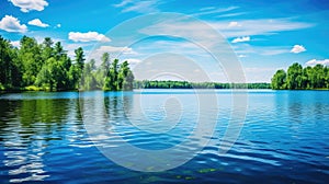 boating summer lake