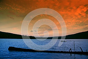 Boating at Sunset