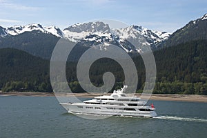 Boating Yacht Cruising in Alaska Inside Passage