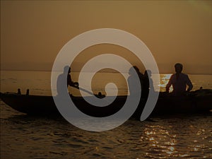 Boatman at Ganges River