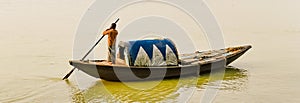 Boatman in the River Ganga