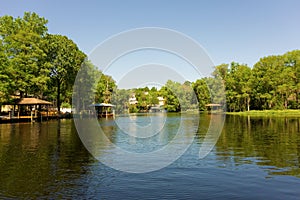 A boatride on a river in florida