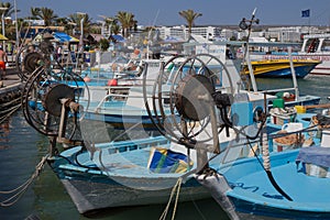 Boats in Agia-Napa harbor