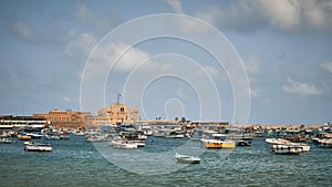 Boats in Alexandria harbor