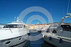 Boats anchored