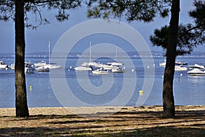 Boats at Andernos-les-bains in France