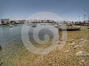 Boats at Arricife de Lanzarote