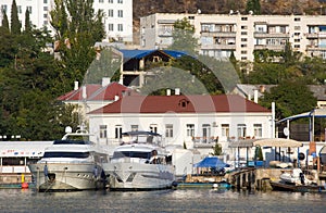 Boats in Balaklava Harbor