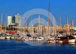 Boats In Barcelona